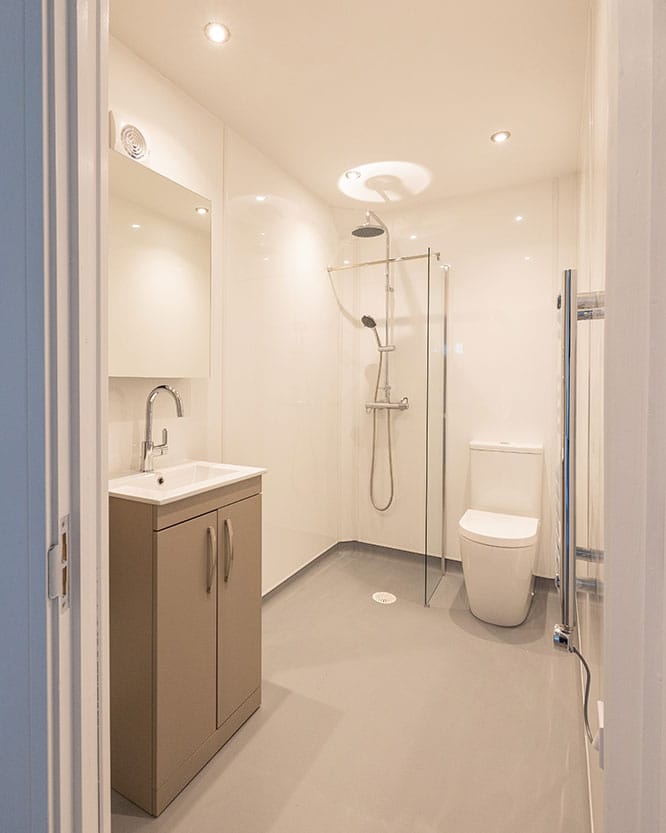 En-suite in one of the new William Fitch Suites